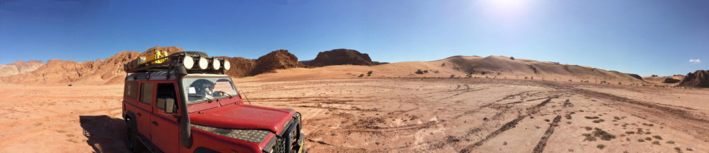 Playing around in the Wadi Araba desert.