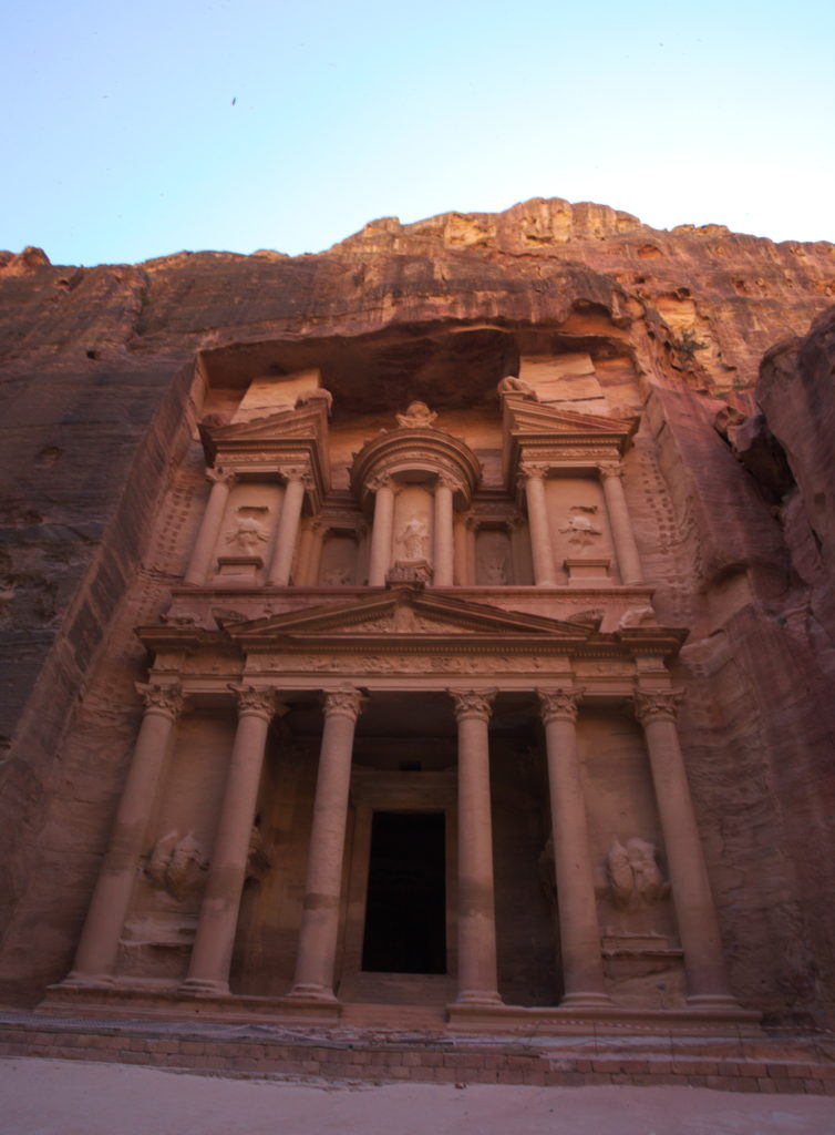 The 'Treasury', one of Petra's best kept temples.