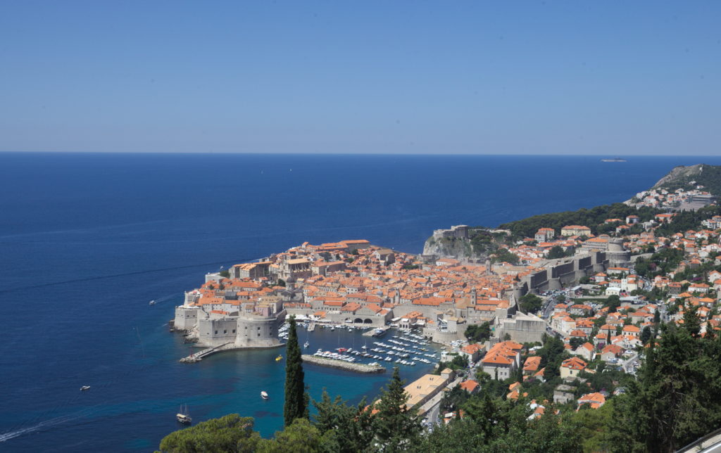 The old city of Dubrovnik.